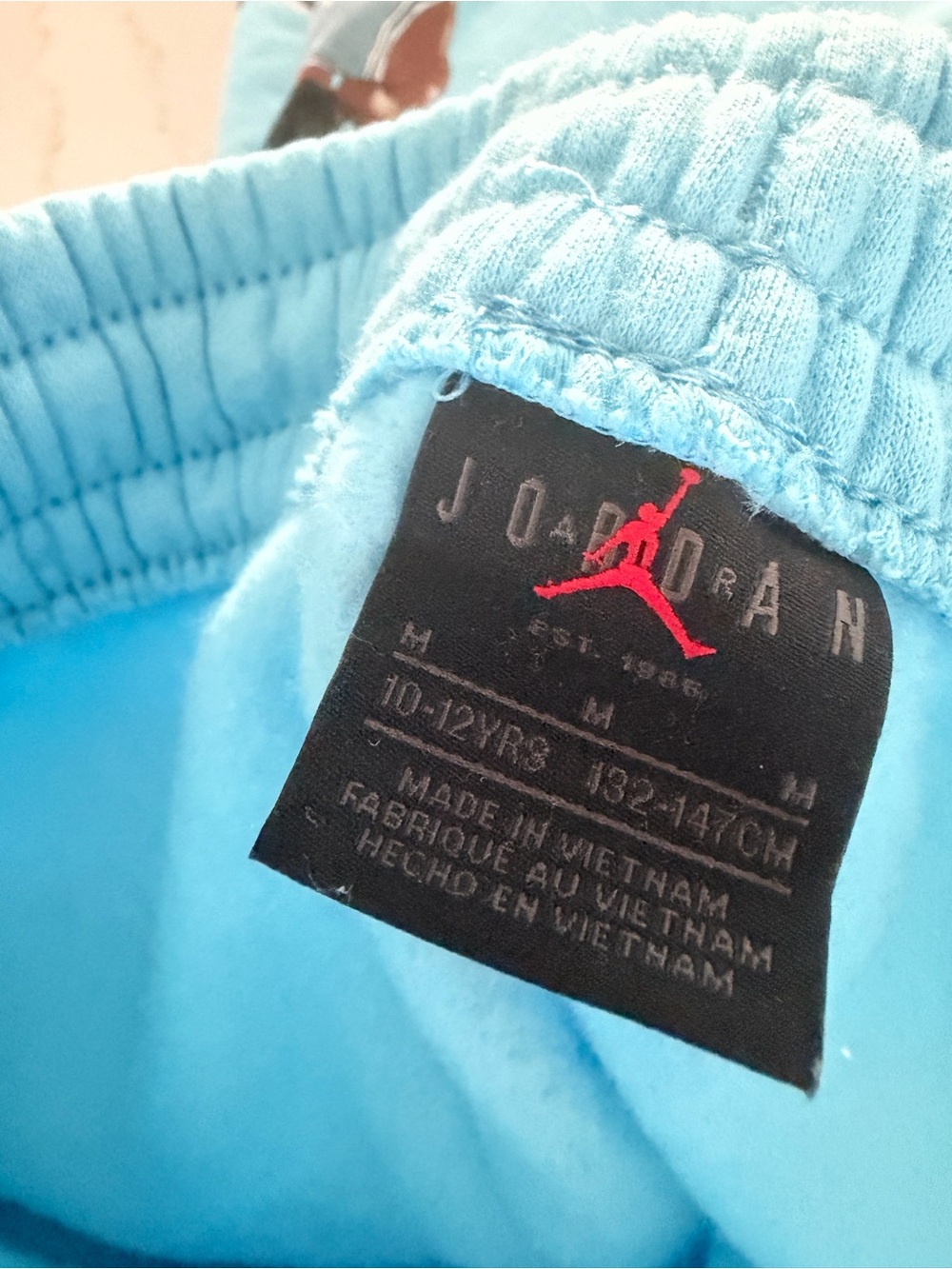 Jordan Youth Bright Blue Graphic Fleece Joggers - Picture 5 of 5